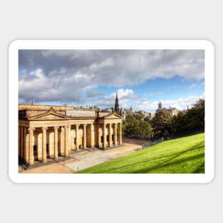 The Scottish National Gallery And Scott Monument Sticker